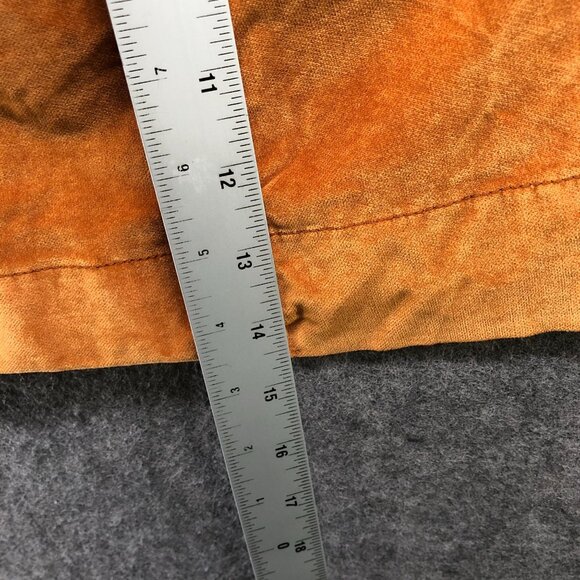 Madewell Velveteen A-Line Mini Skirt Womens 00 Button Front Tan Pecan Orange 70s - Picture 5 of 9